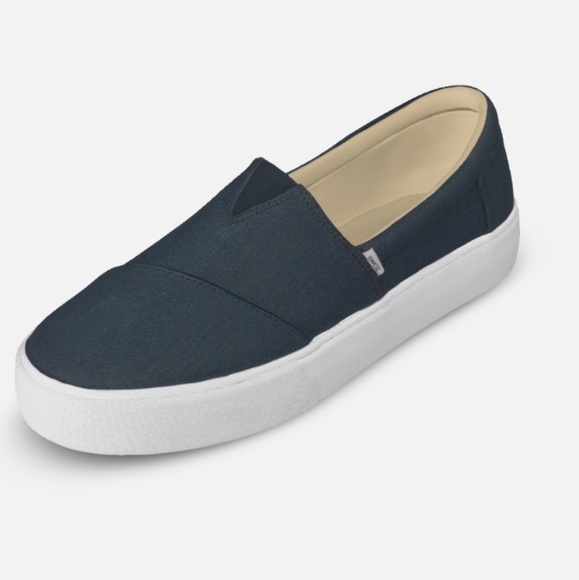 TOMS • Fenix Platform Blue Canvas • 9.5 - 10 - Picture 7 of 16
